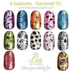 4 Seasons - Summer 01  Lina Nail Art